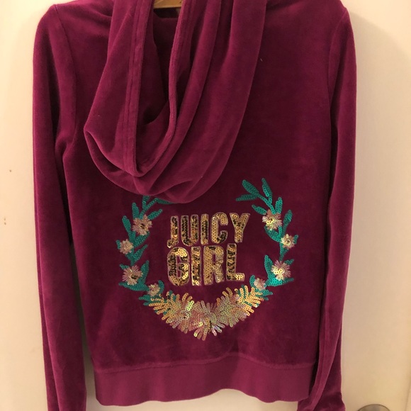 Y2K JUICY COTURE ZIP UP SWEATER - Picture 2 of 3